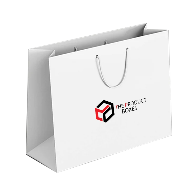 custom printed white paper bags