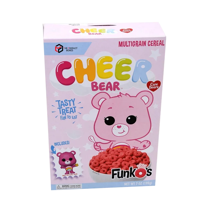 cereal with bear on a box