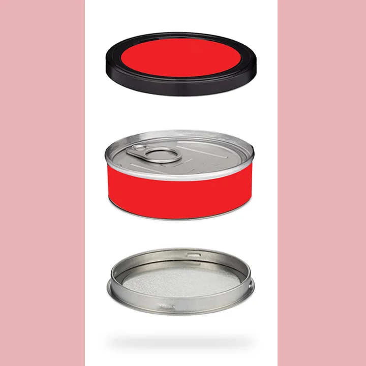 Self Seal Tin Cans Packaging