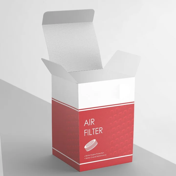 custom air filter packaging