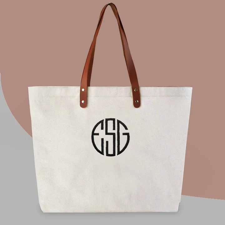 Customized Monogrammed Tote Bags