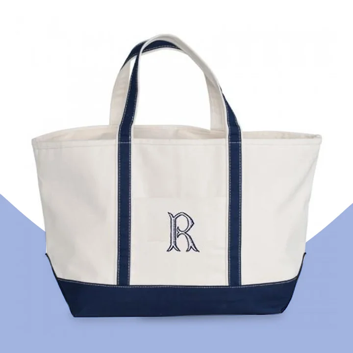Monogrammed Black Ultimate Tote Bag