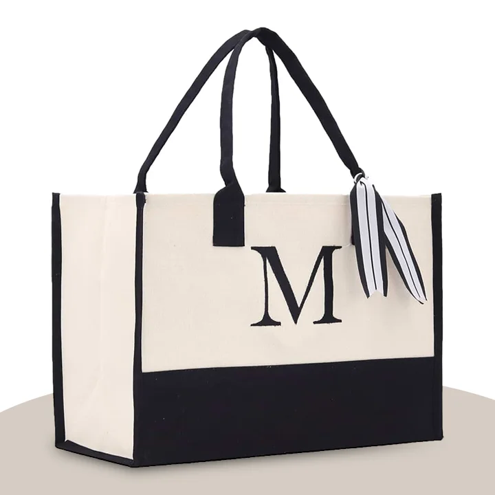 Monogrammed Laptop Tote Bag