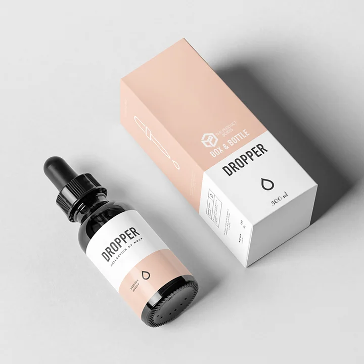 Printed Cardboard 300ml Bottle Boxes