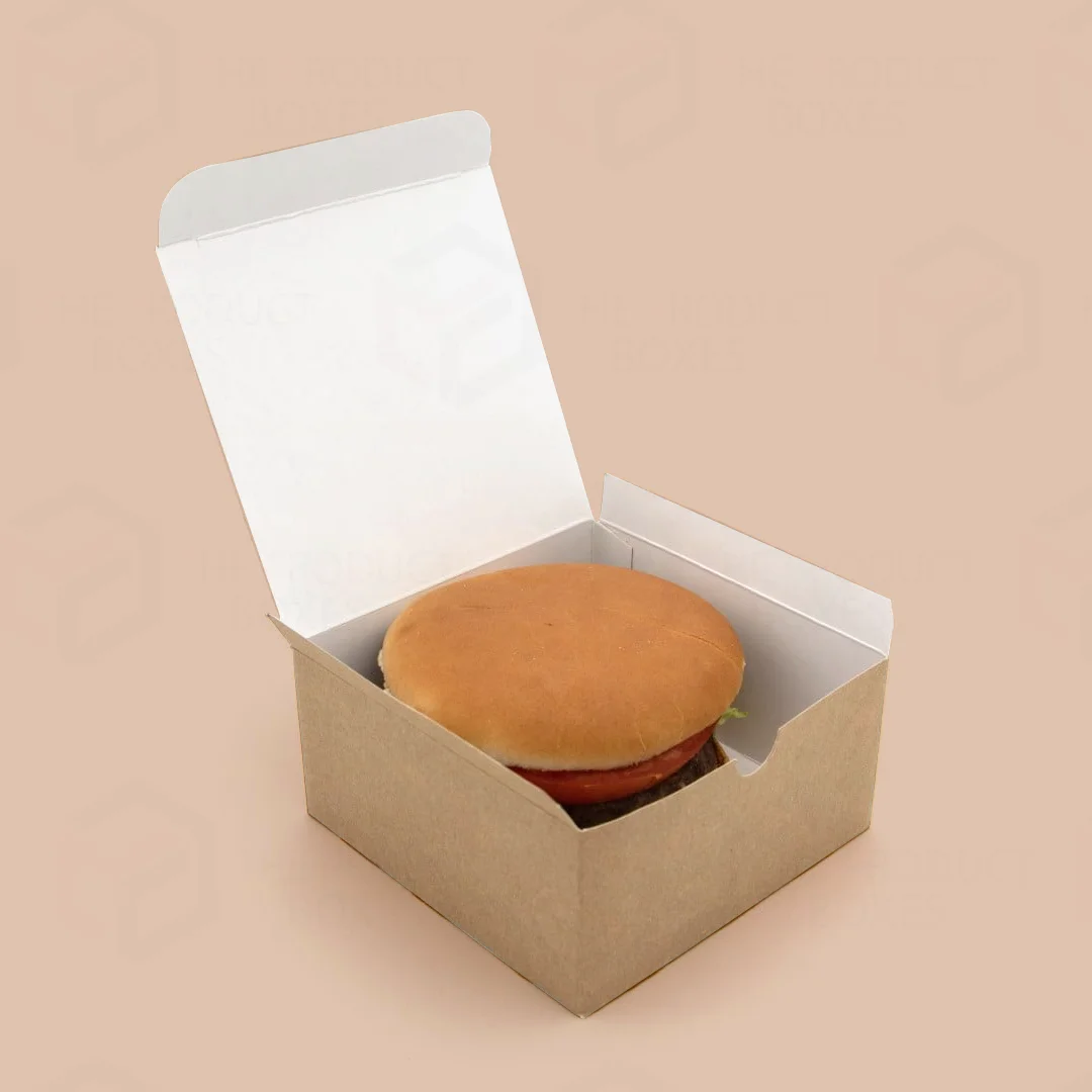 Kraft Paper Burger Boxes