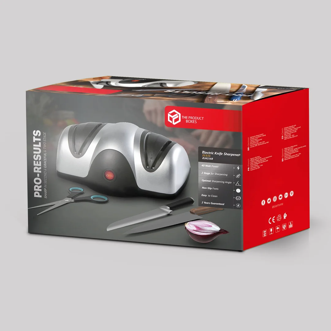Red Color Knife Sharpener Box