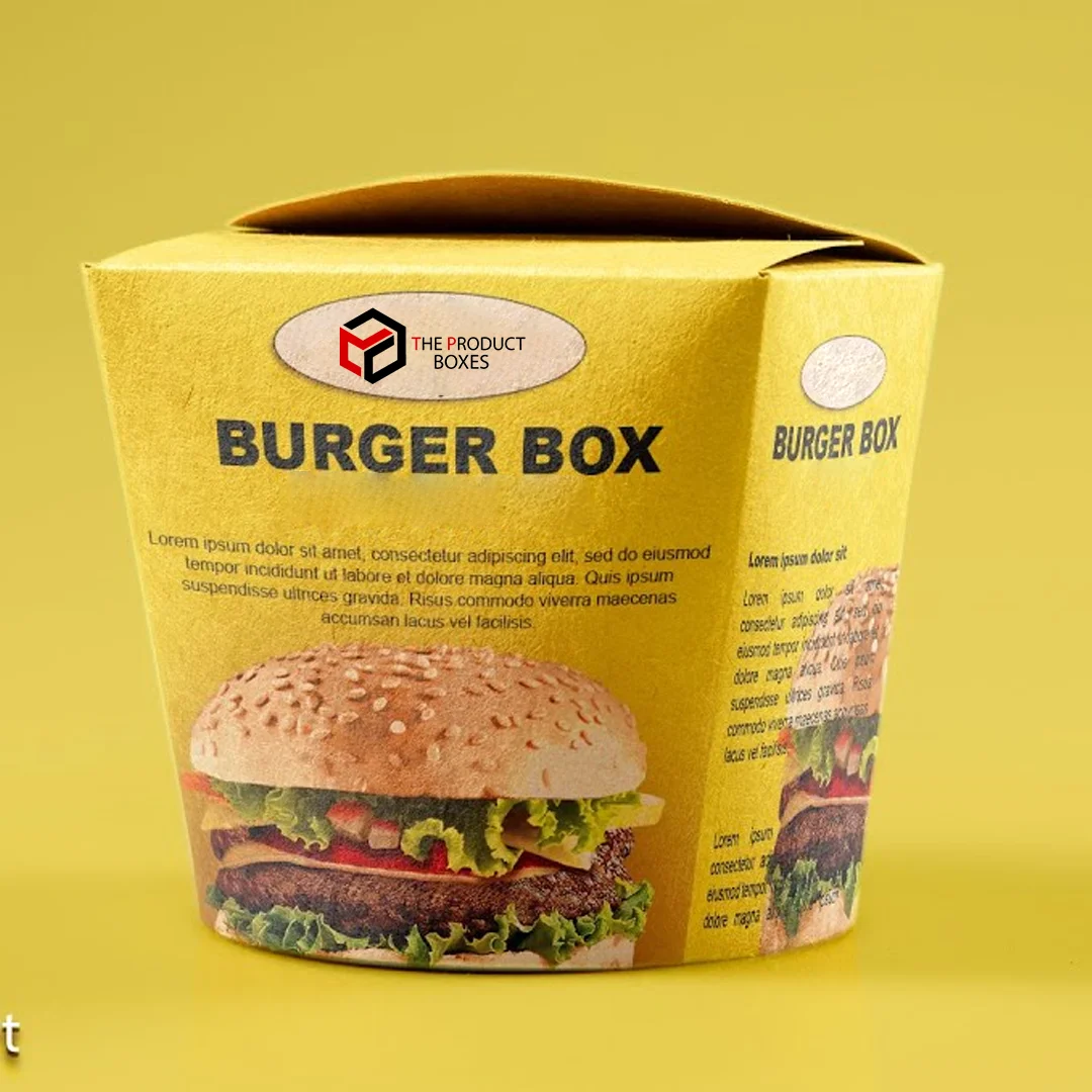 burger box packaging with logo
