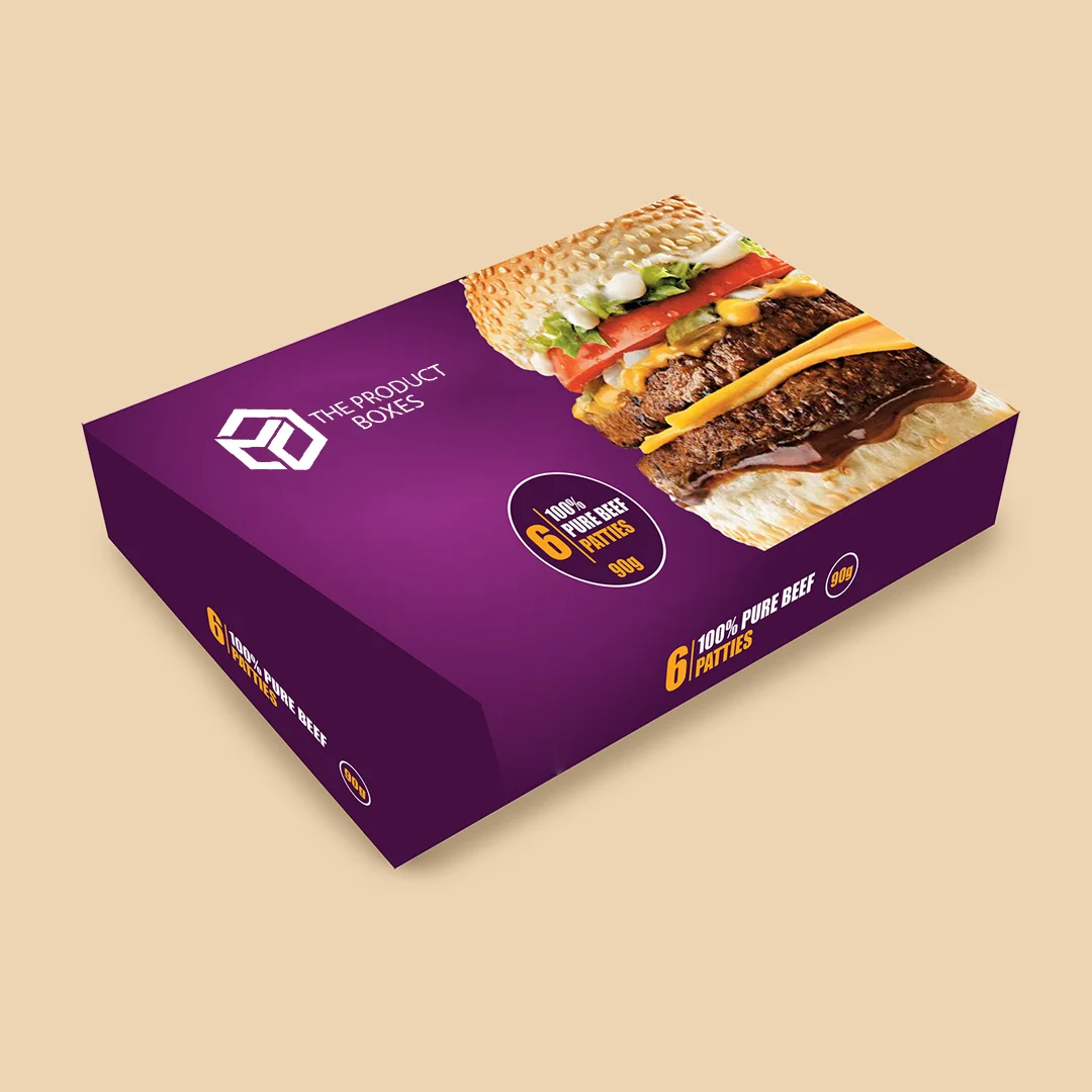 custom patty burger boxes