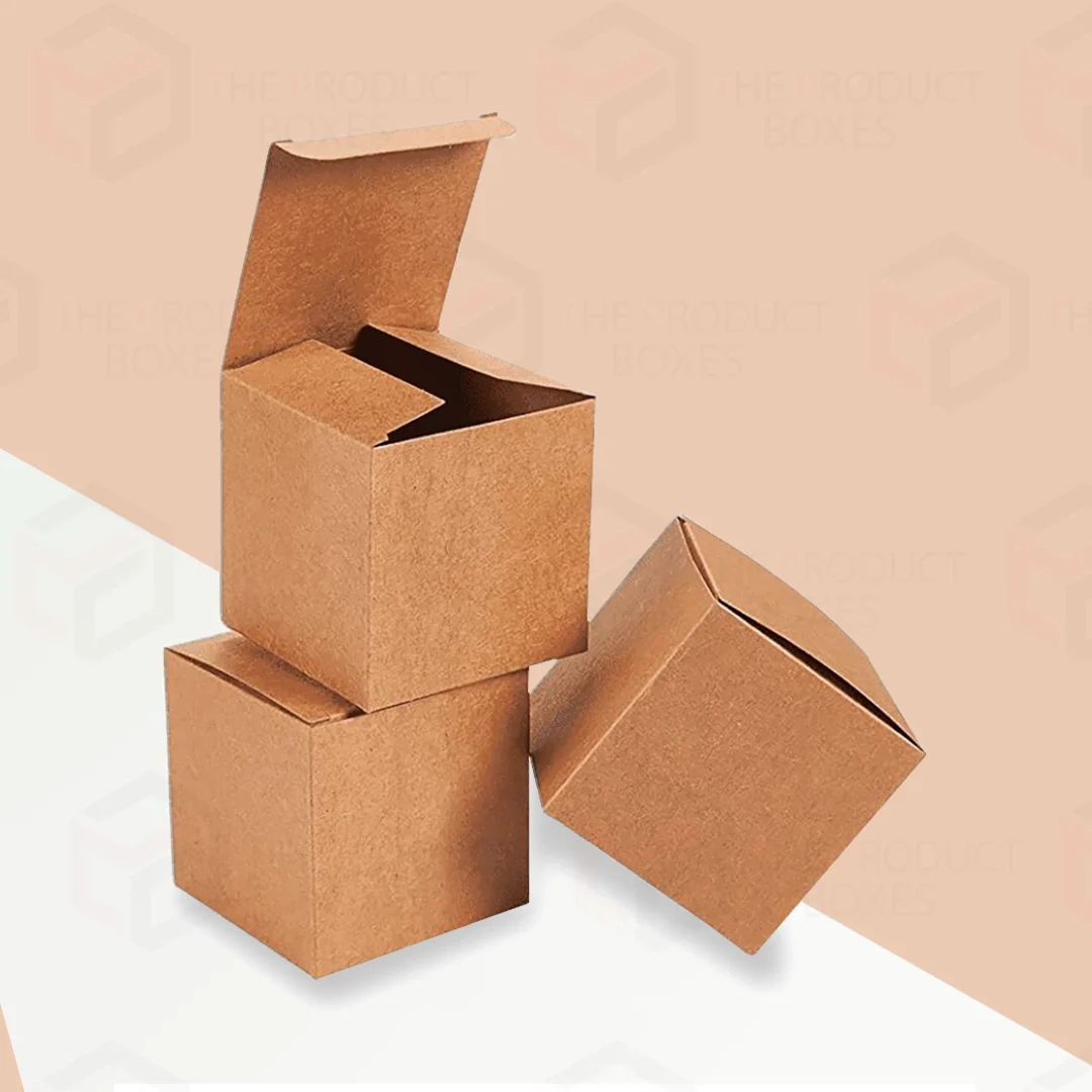 small cardboard boxes with logo