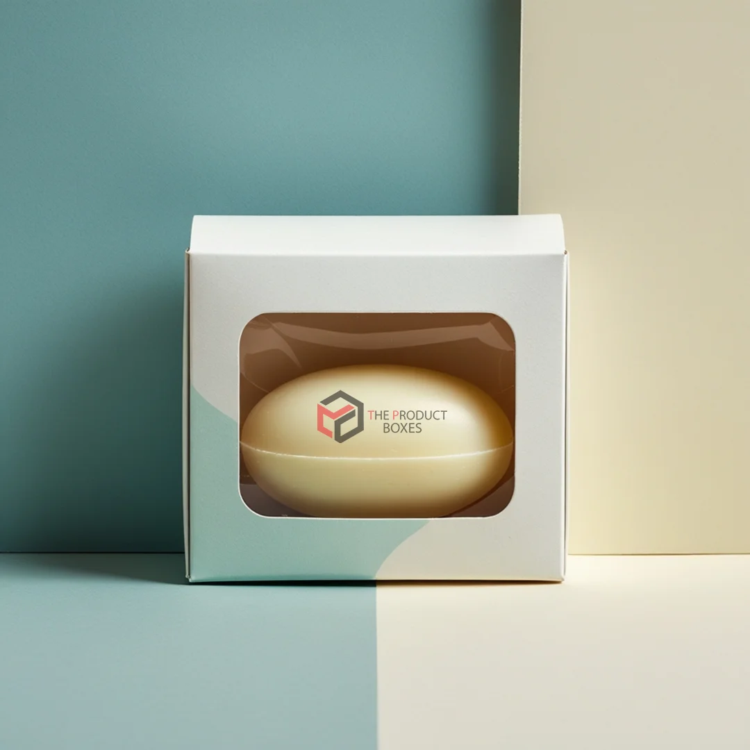 100x Clear Window Paper Soap Box