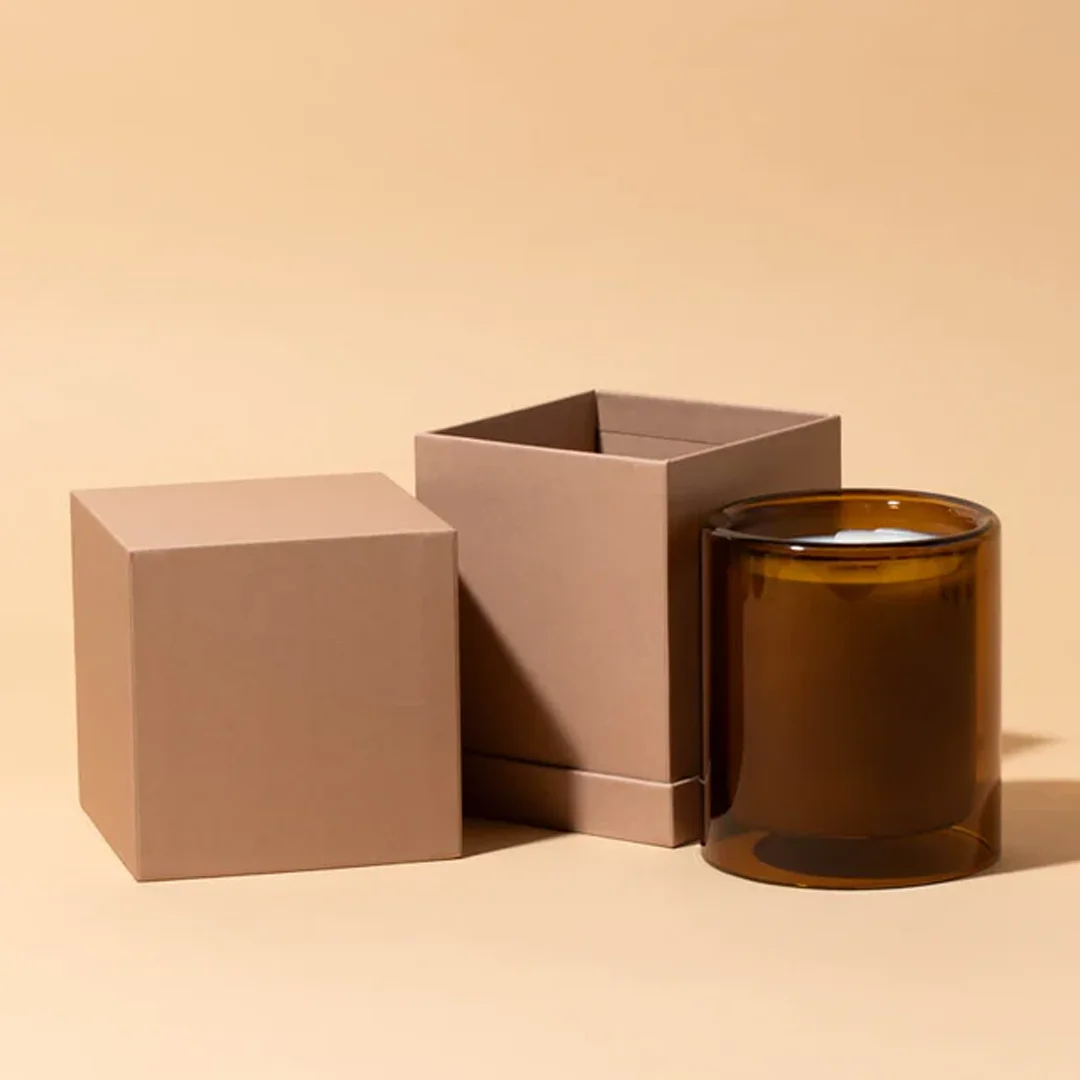 brown candle boxes