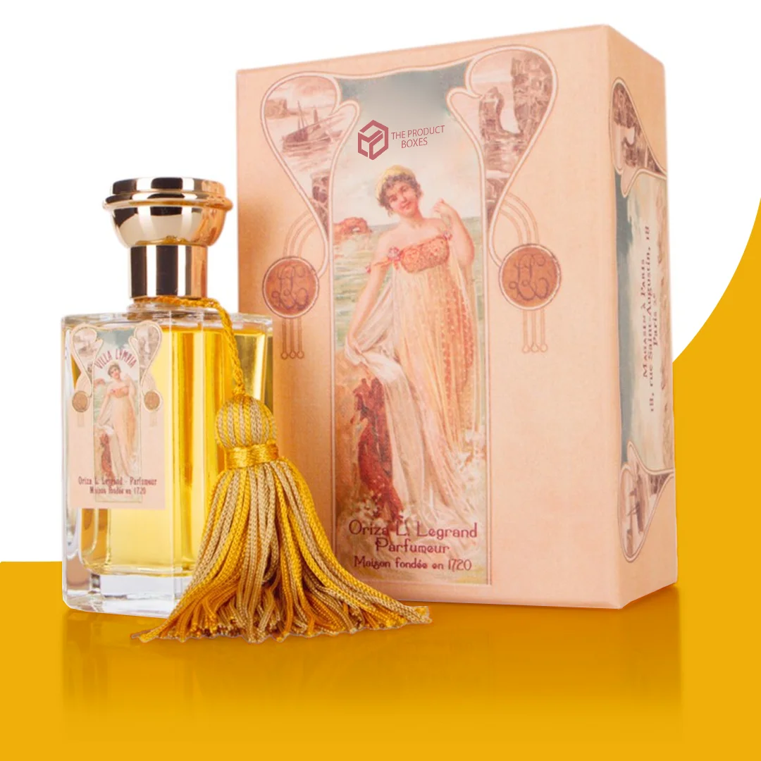 printed vintage perfume boxes