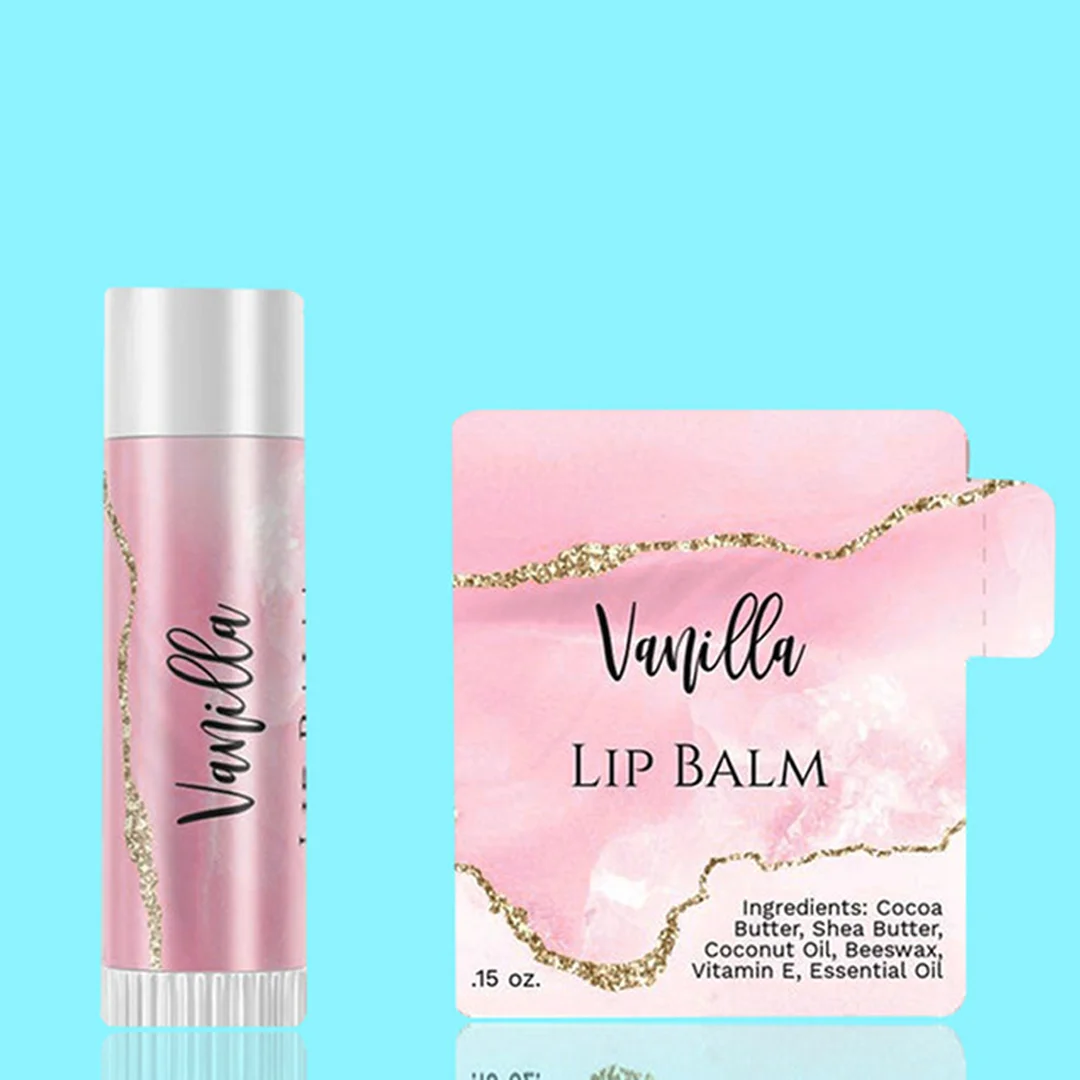 Custom Printed Lip Balm & Lip Gloss Labels