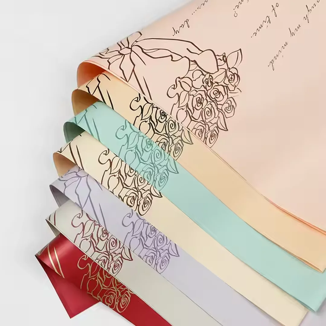 Custom Color Flower Bouquet Paper