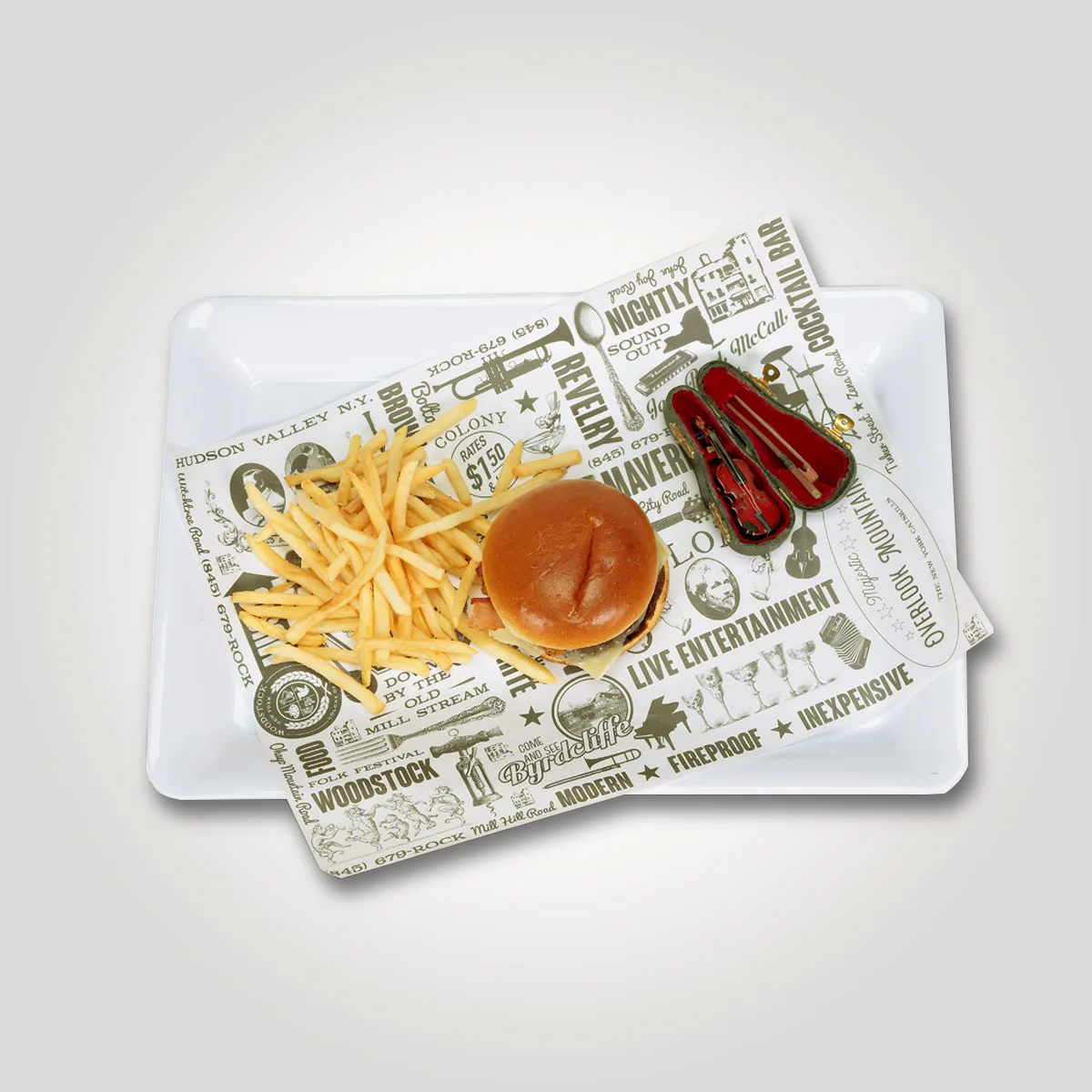 Custom Printed Food Basket liners