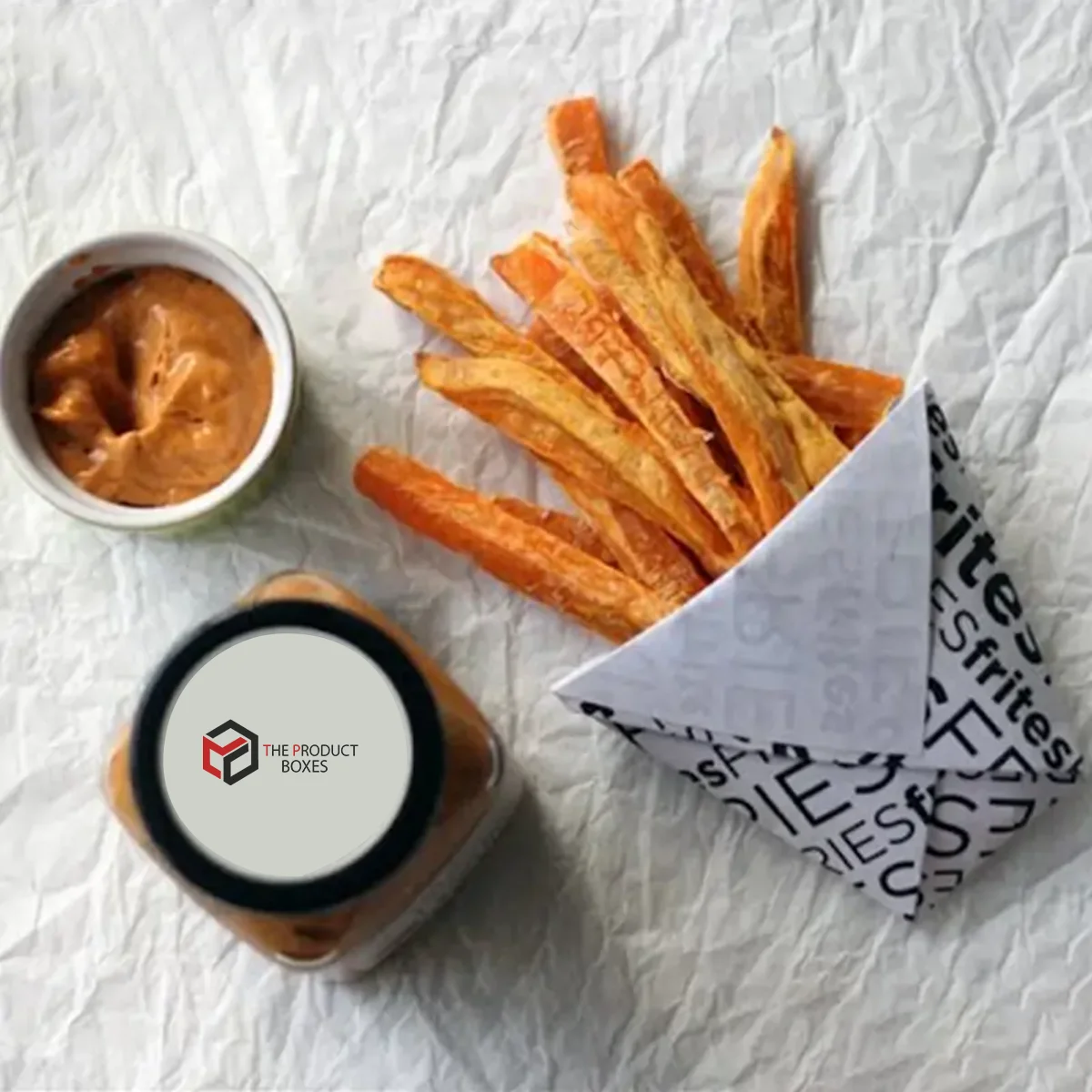 Custom Printed Fry Paper With Logo