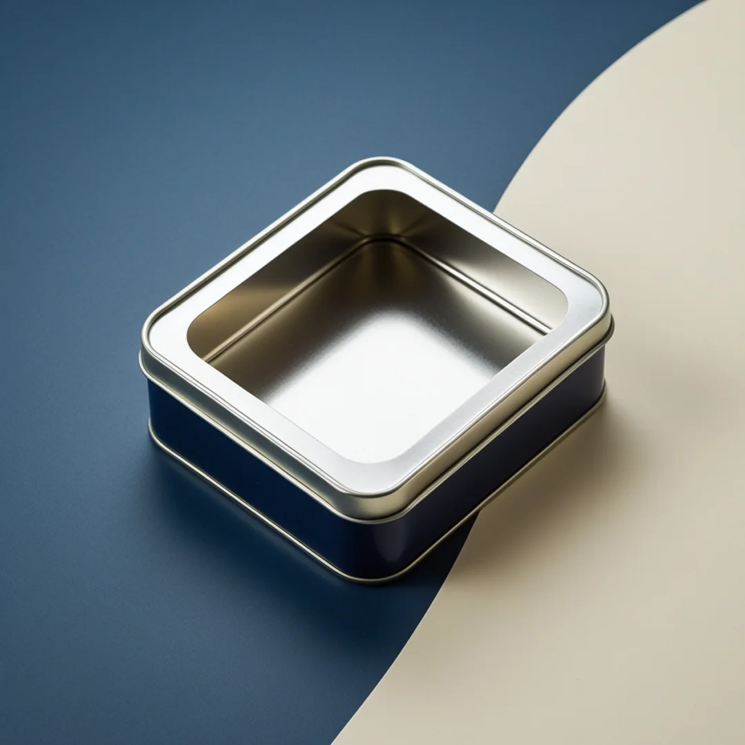 Custom Window Tin Boxes With Logo