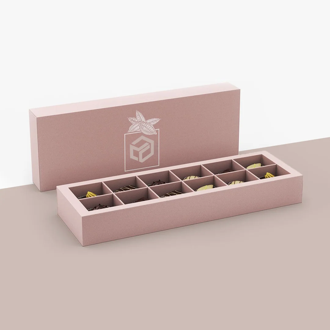 Chocolate Box with Dividers Wholesale