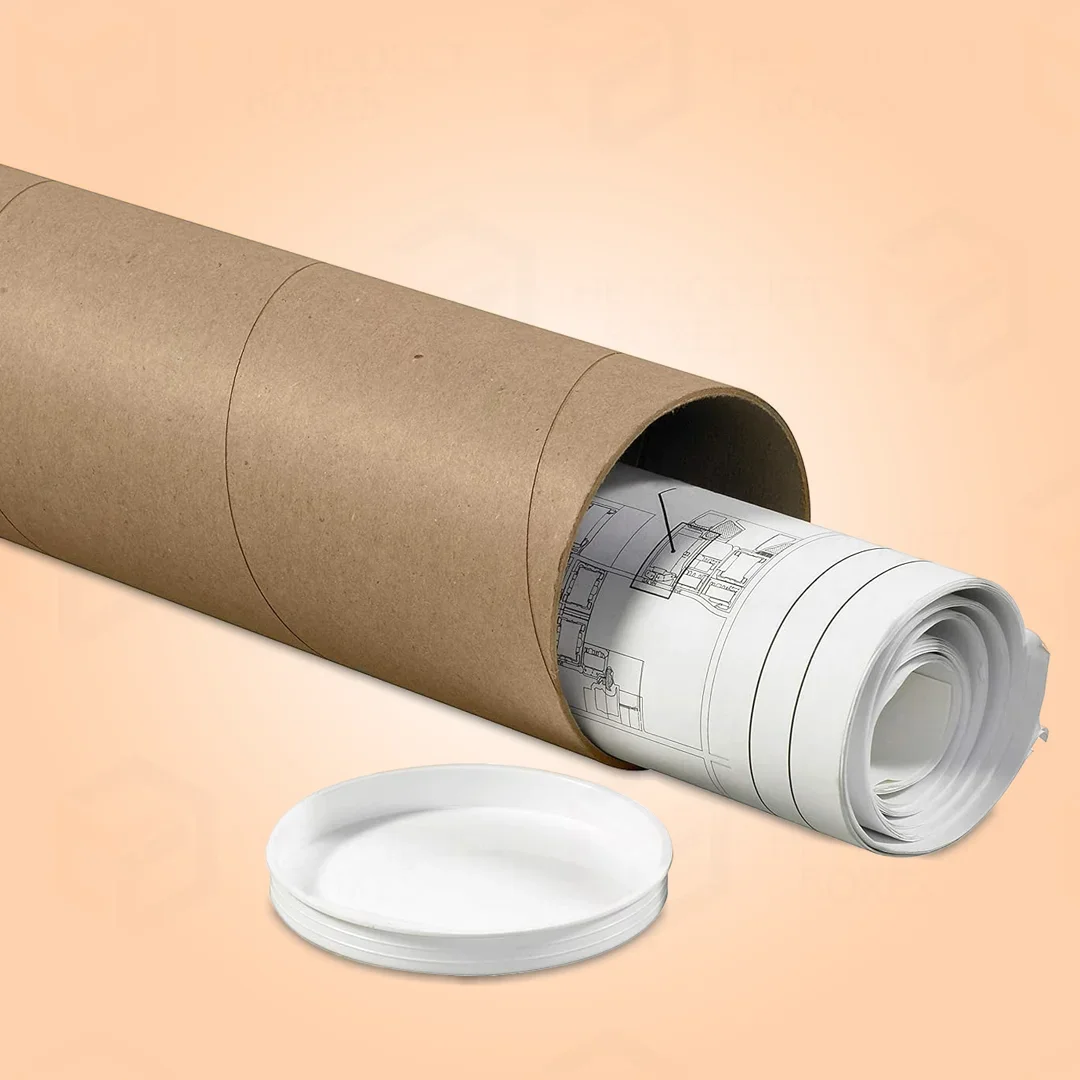 Custom 4 X 36 Snap Cap Paper Tube