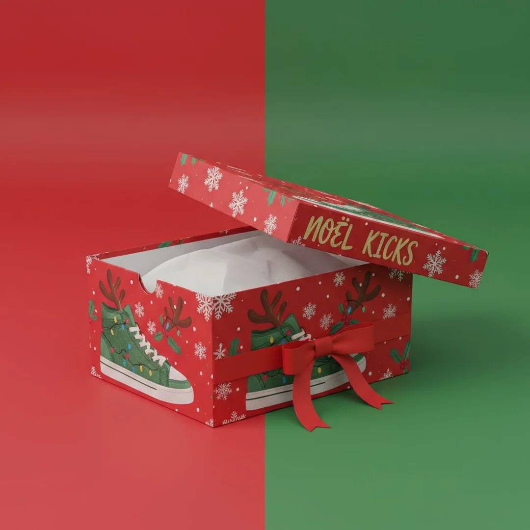 Custom Printed Christmas Shoe Box