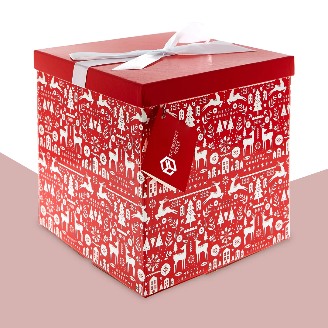 Merry Christmas Boxes with Lids