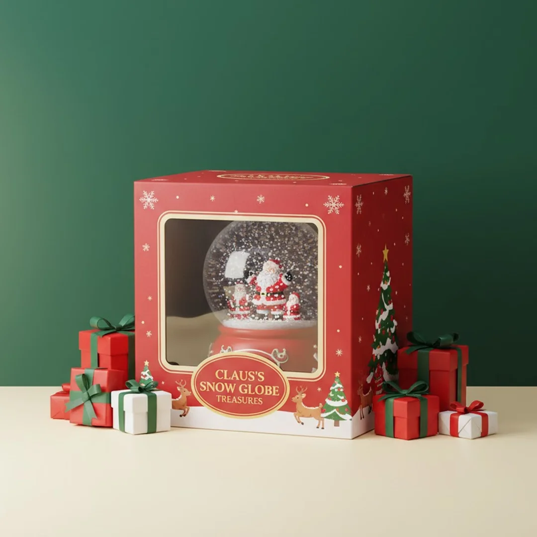 Printed Christmas Music Boxes