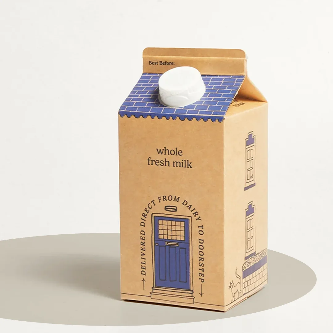 Custom Half Pint Milk Cartons