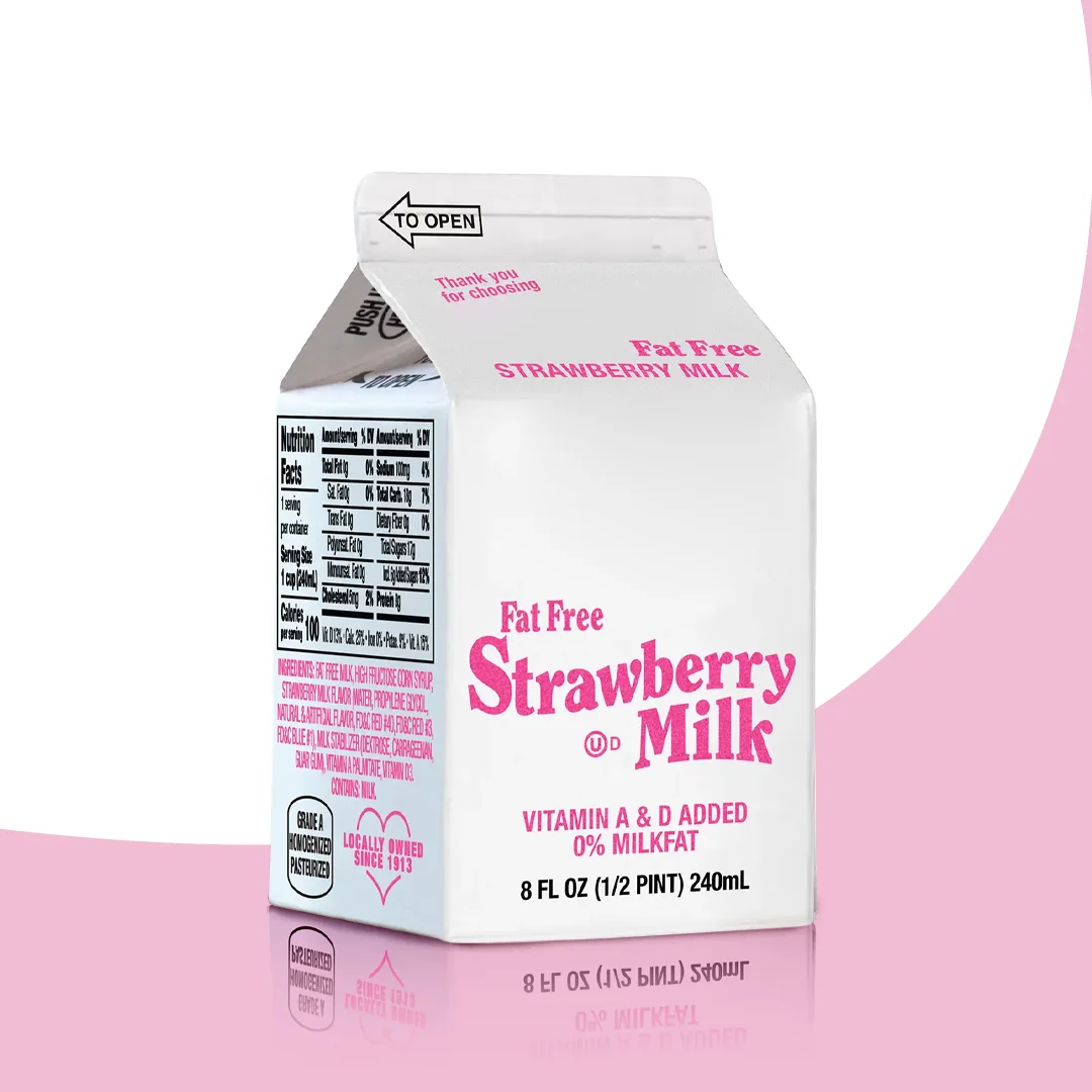 Half Pint Milk Cartons With Logo