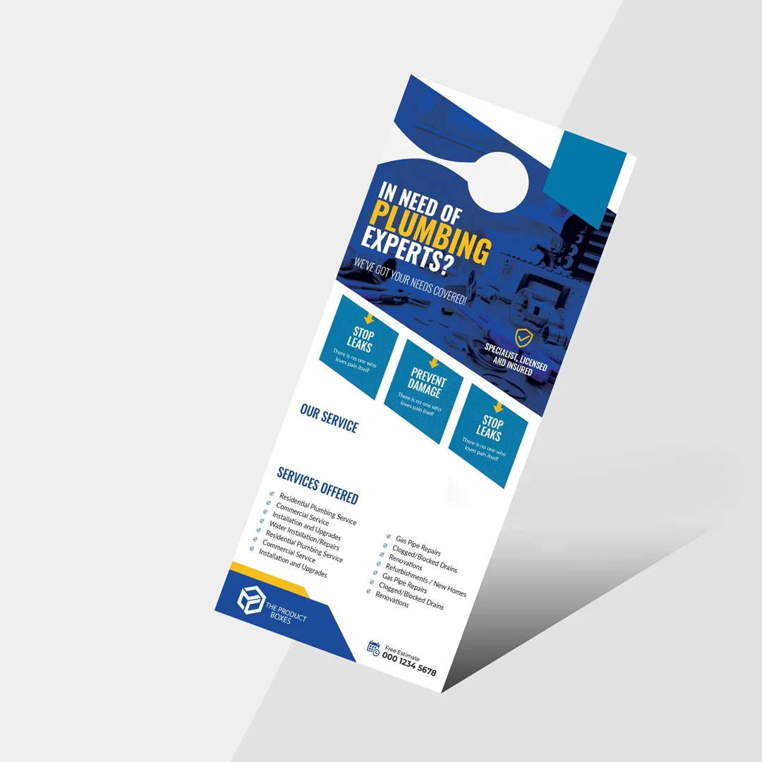 Door Hanger Flyers With Logo