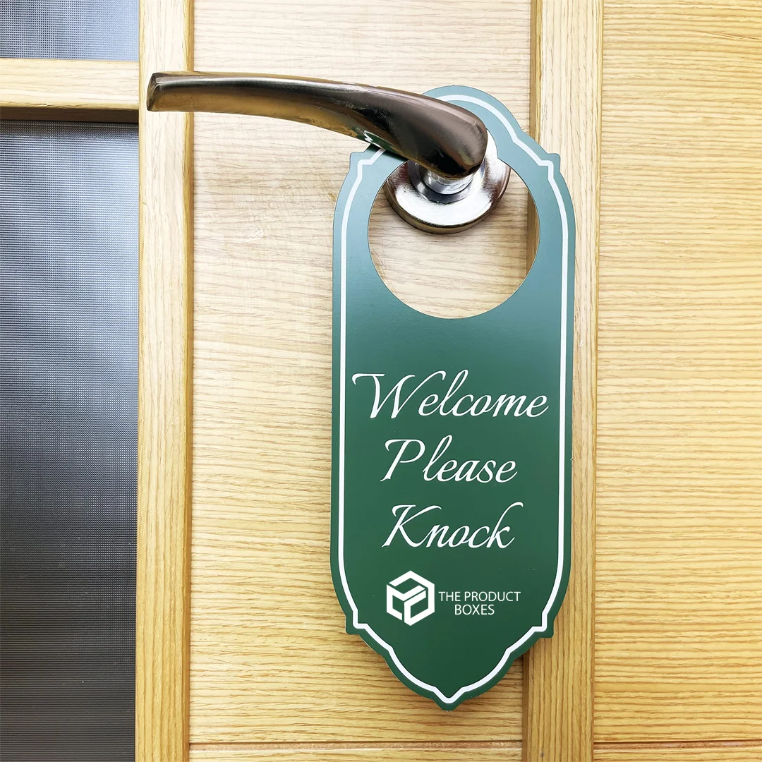 Welcome Door Hangers With Logo
