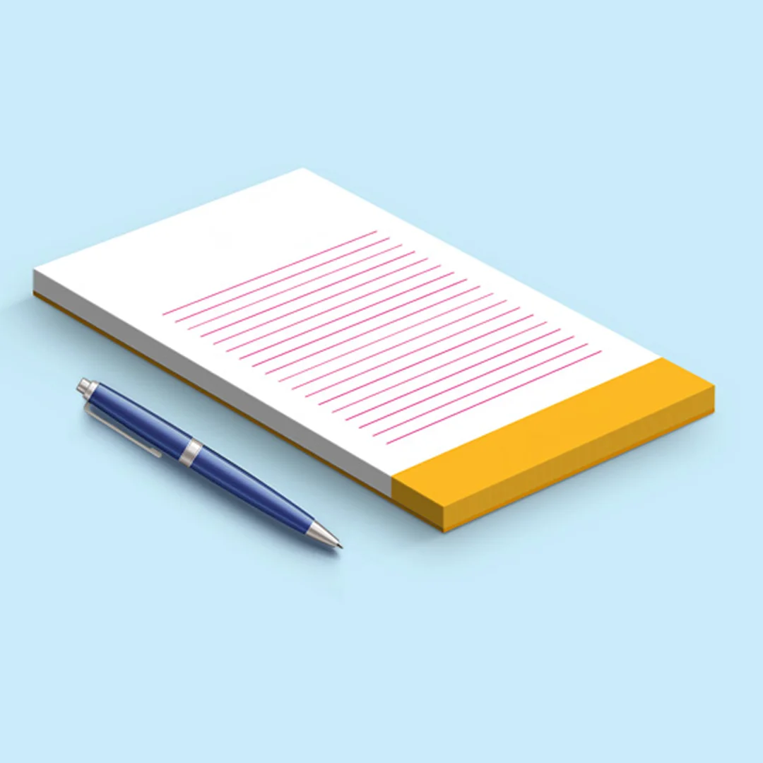 TheProductBoxes 3 x 8 Notepad