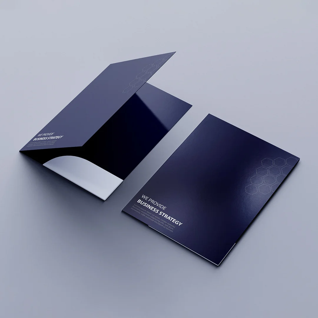 Custom Branded Business Pocket Folders