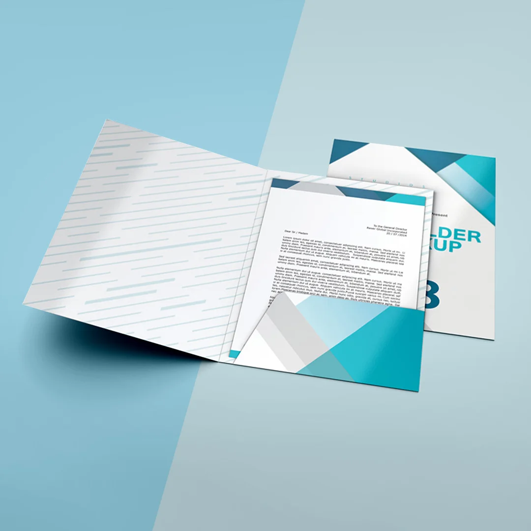 custom printed document folders