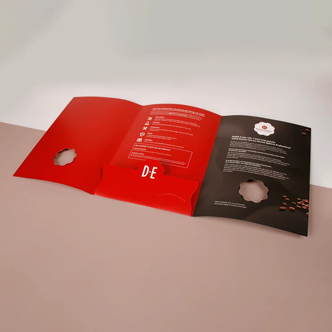 printed die cut folders