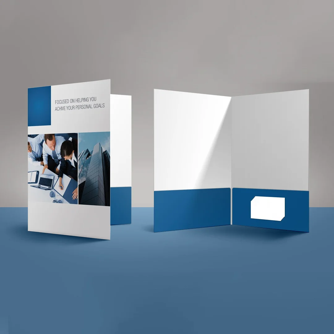 printed real estate folders