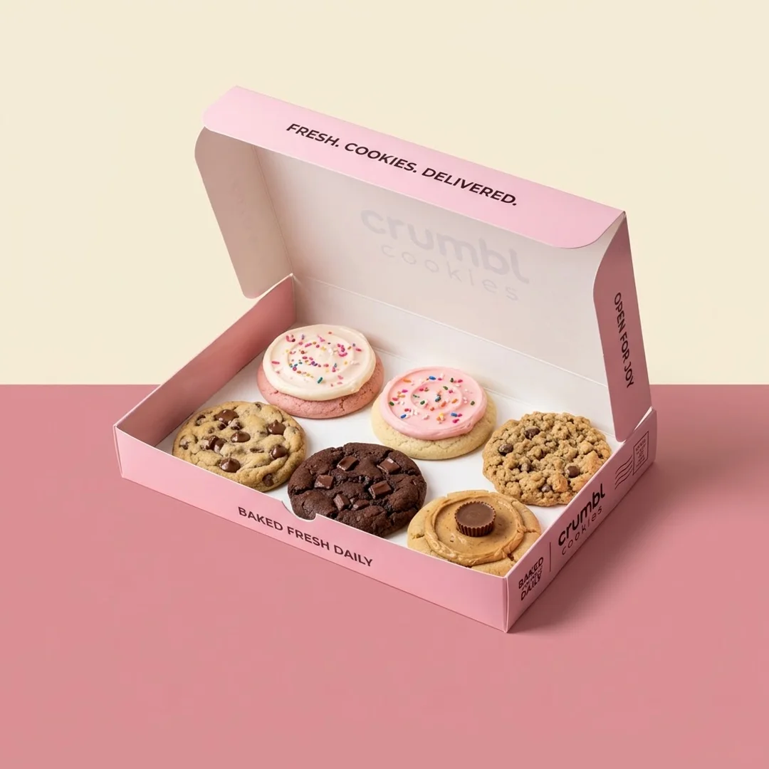 Crumble Cookie Packaging Boxes