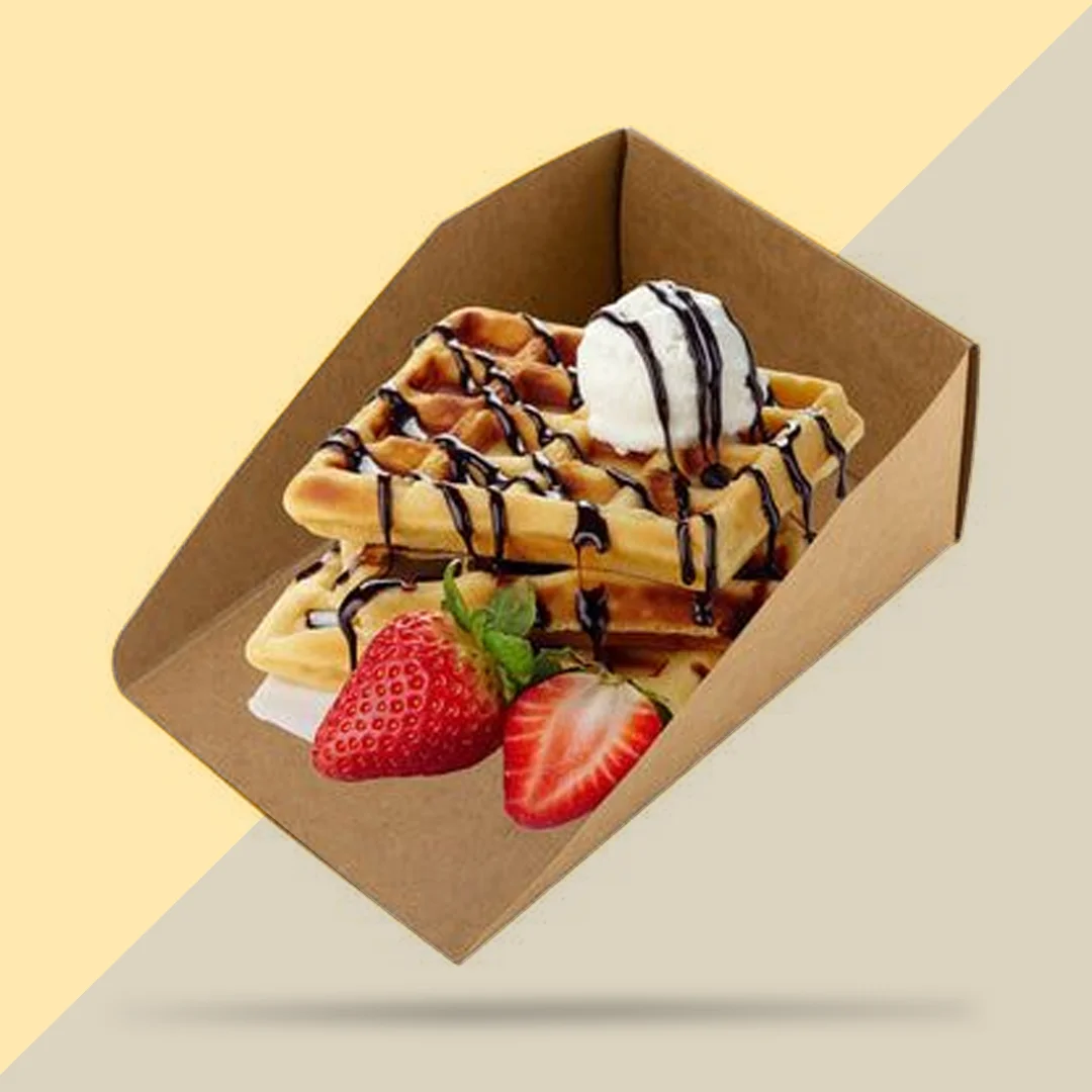 Custom Waffle Tray for Safe Food Serving