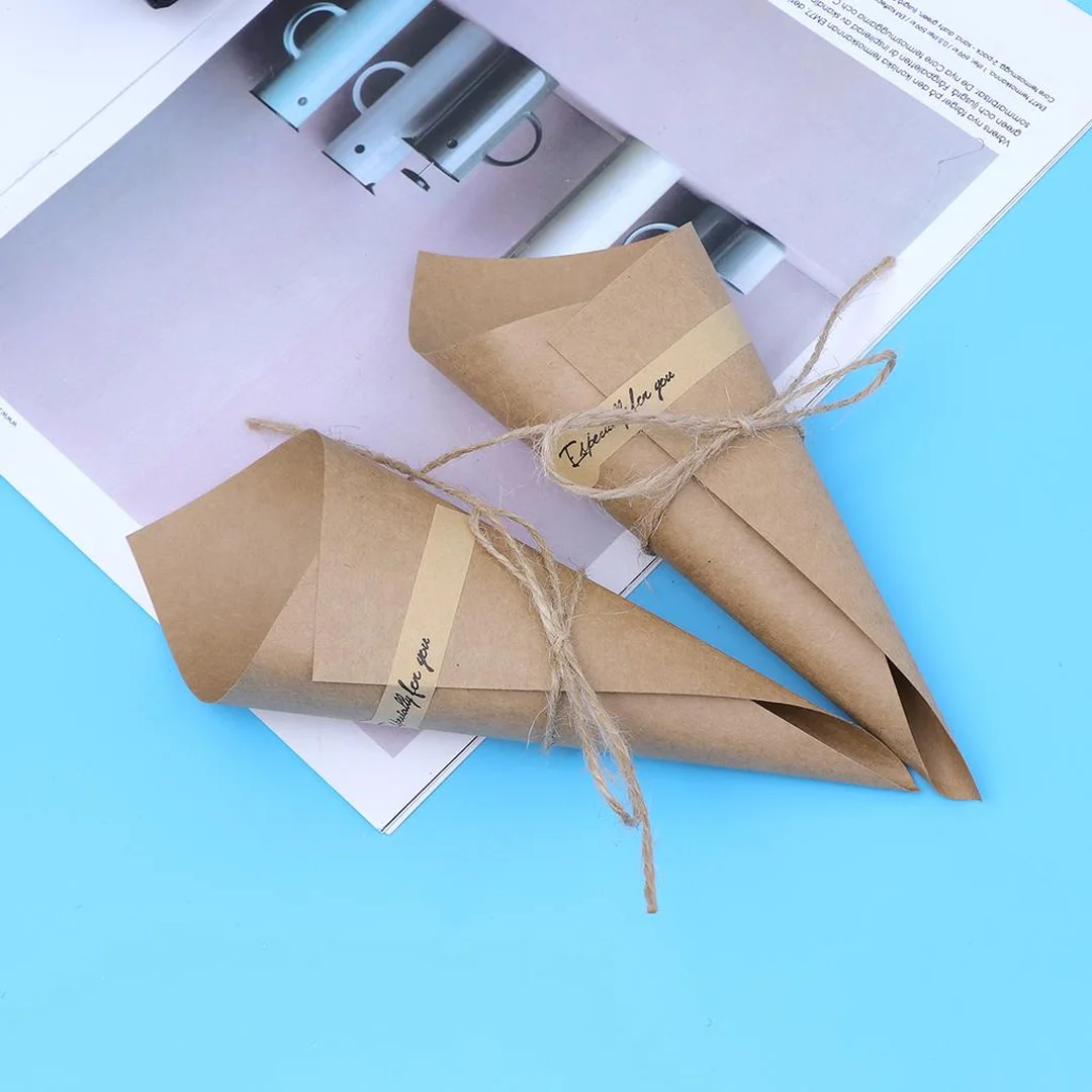 Eco-Friendly Kraft Paper Cones