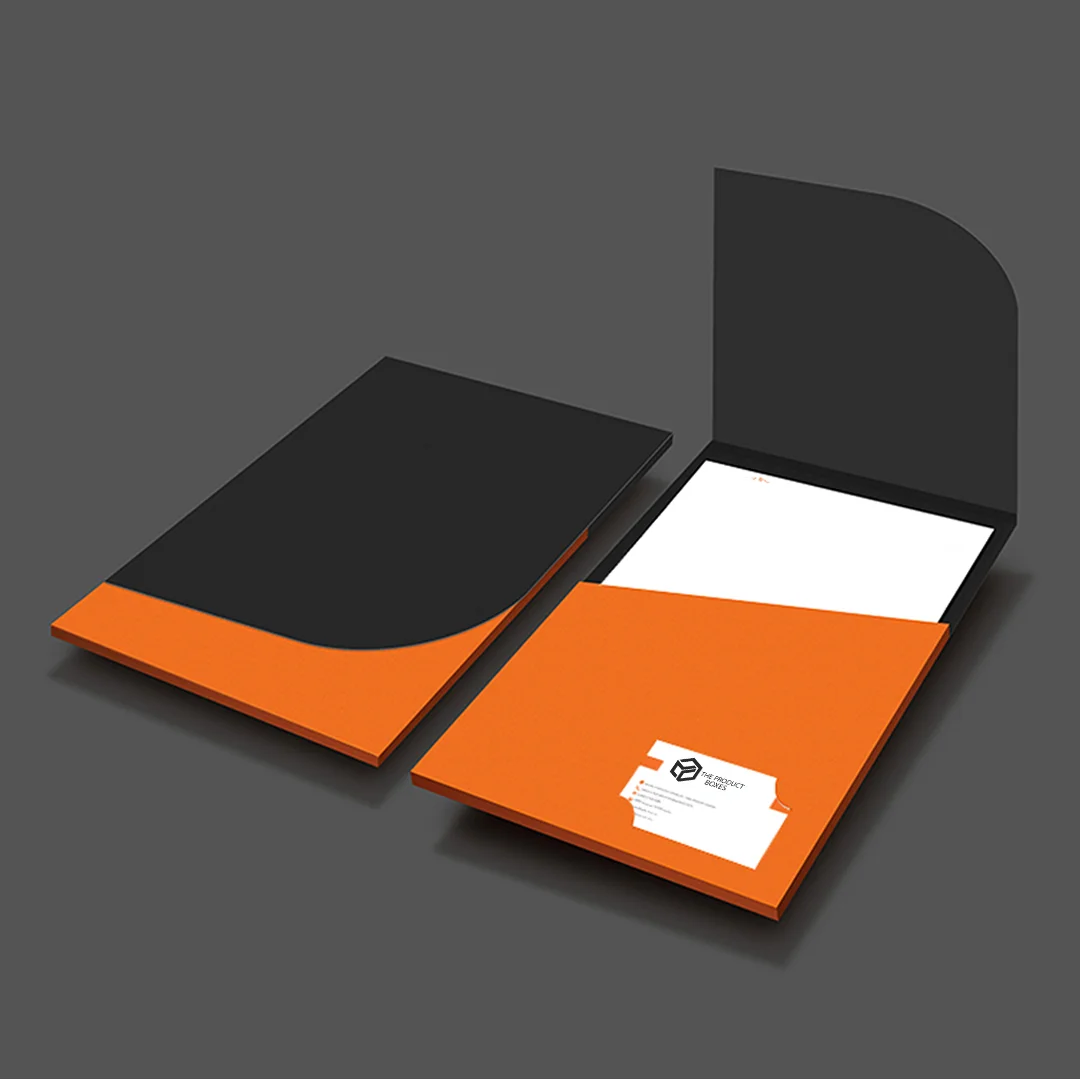 Office Folder with Stitched Inserts for Reports