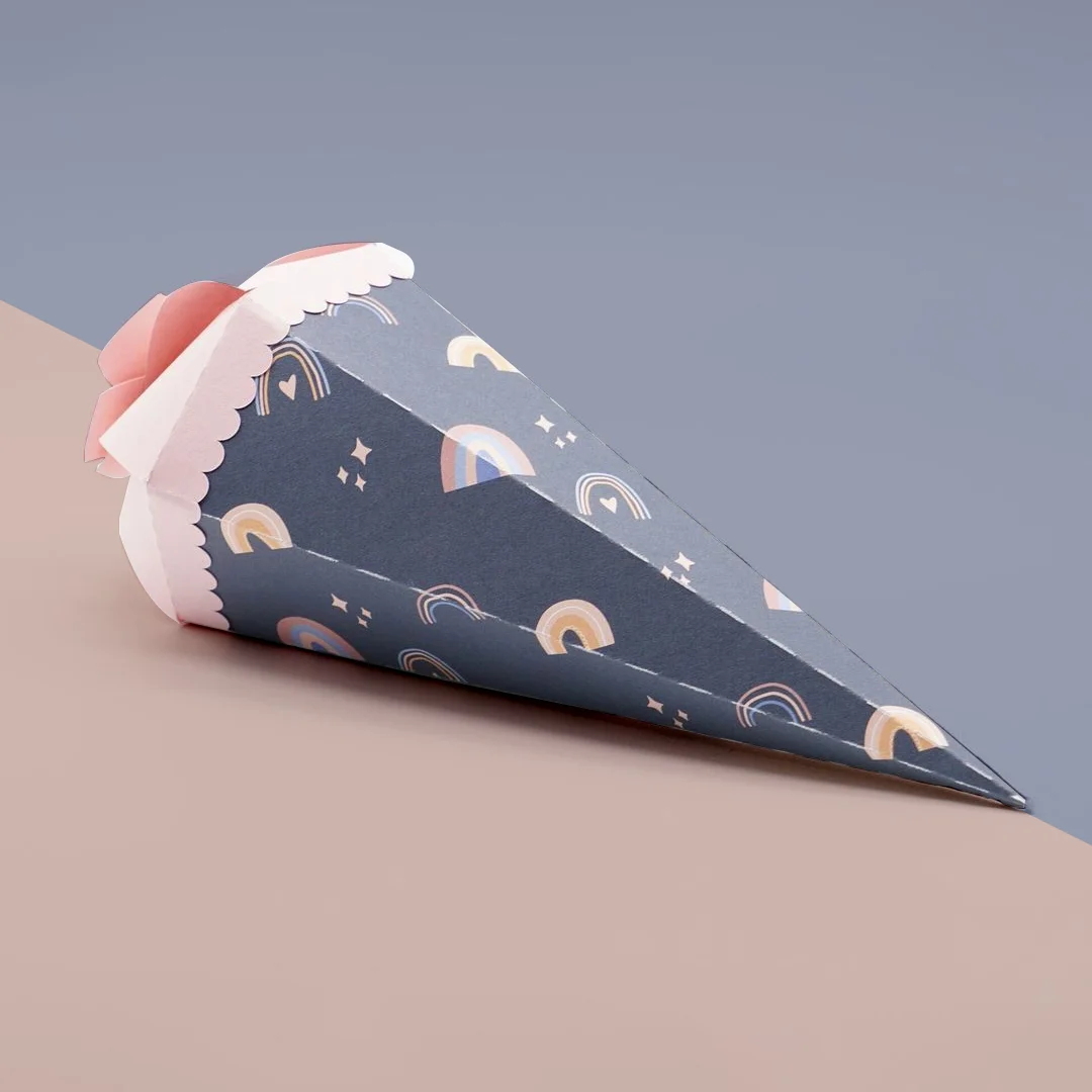 Party Cone Shaped Favor Boxes
