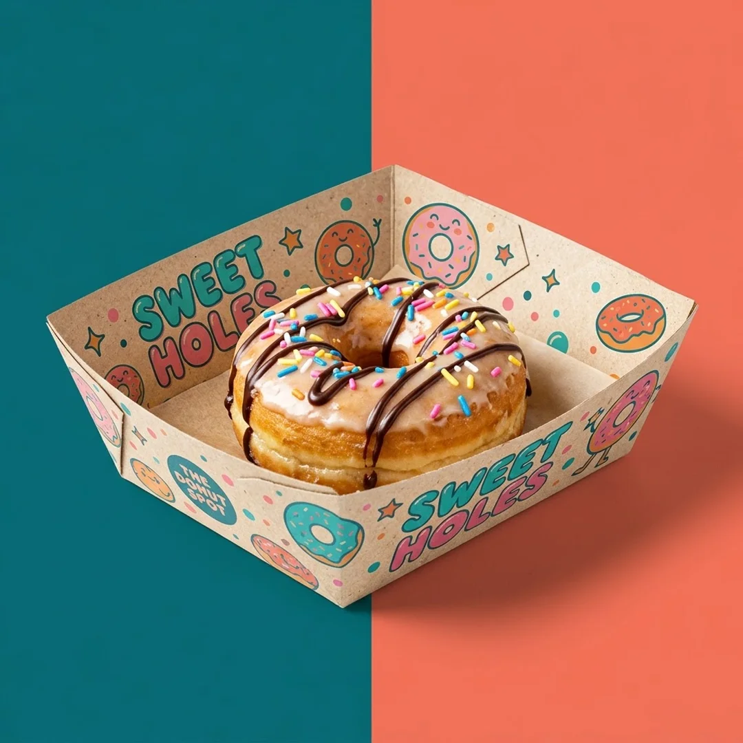 The Product Boxes Donut Food Tray