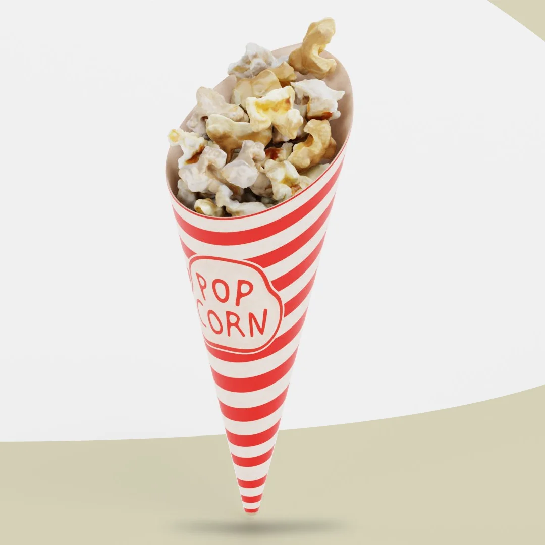 The Product Boxes Popcorn Paper Cones