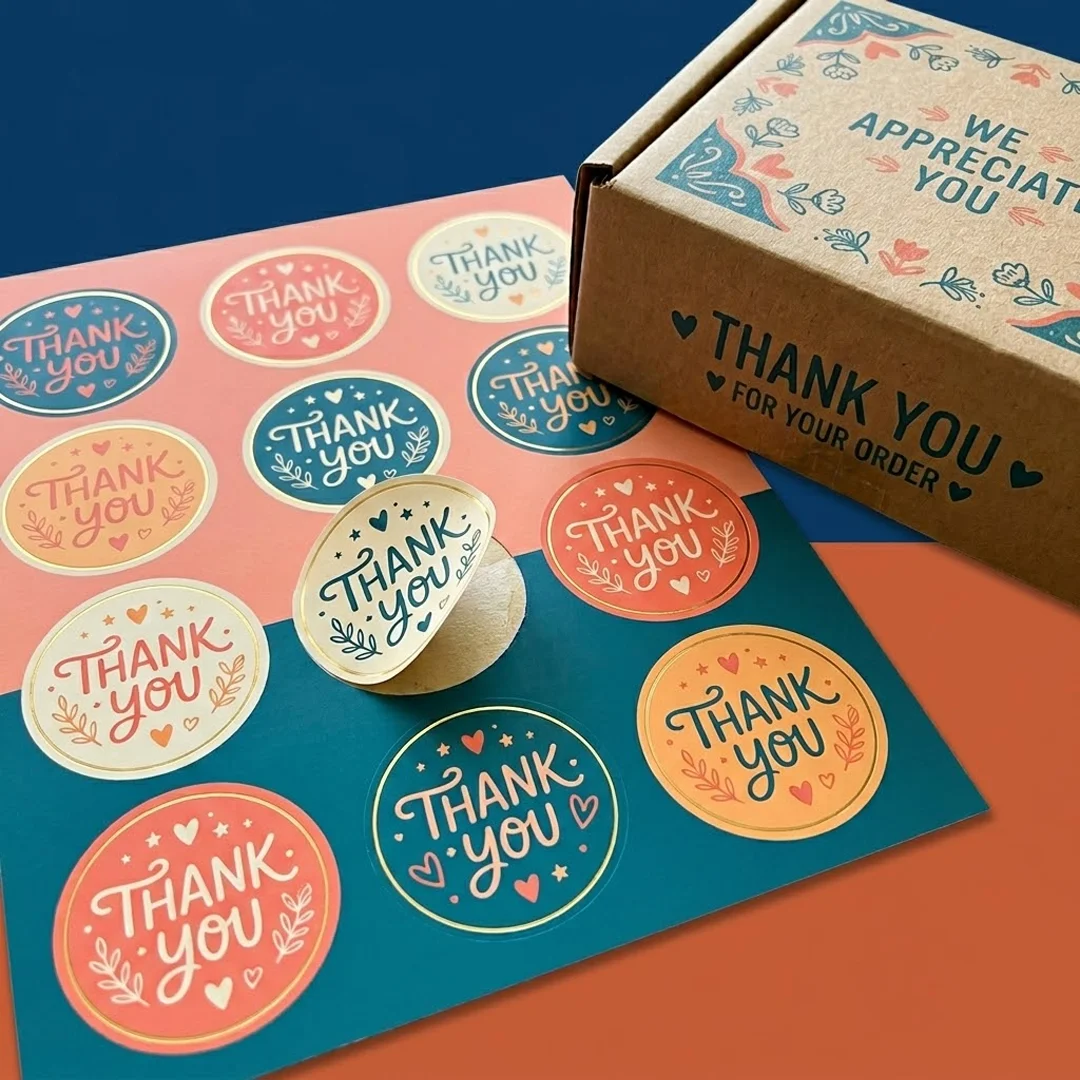 Custom Thank You Stickers