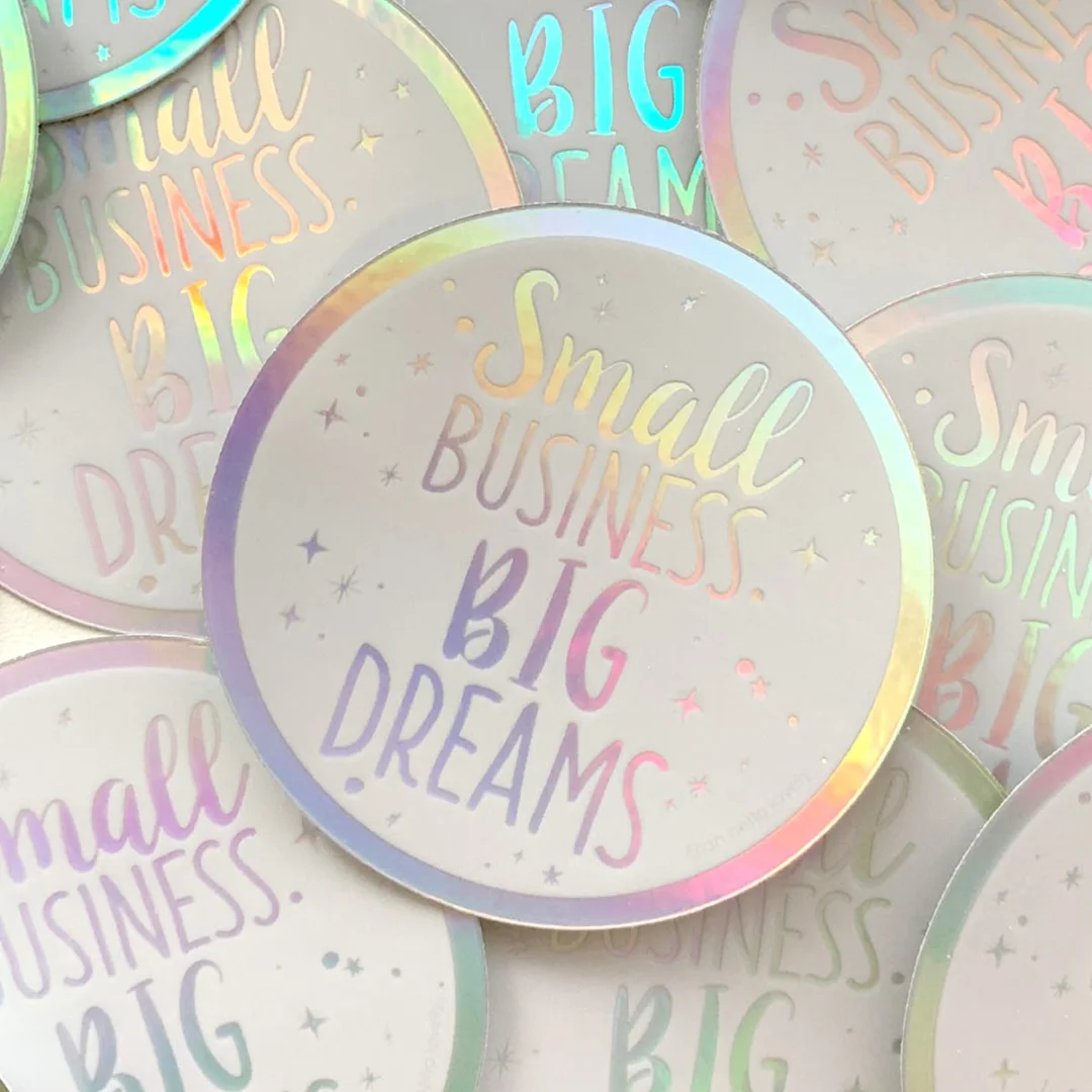 Metallic Holographic Stickers