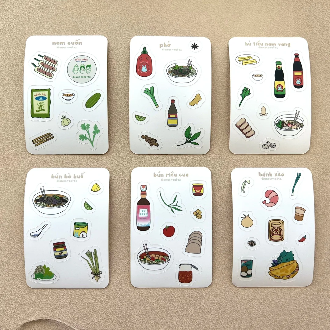 Restaurant Food Stickers