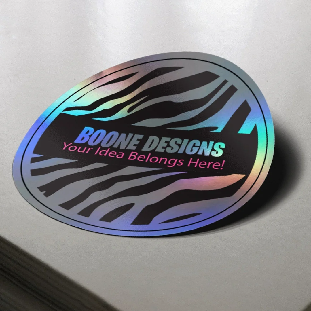 The Product Boxes Holographic Stickers